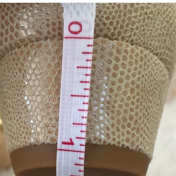 ROS HOMMERSON Nude leather Lizard Print casual dress slip on shoes size 8N NWOB - Picture 2 of 5